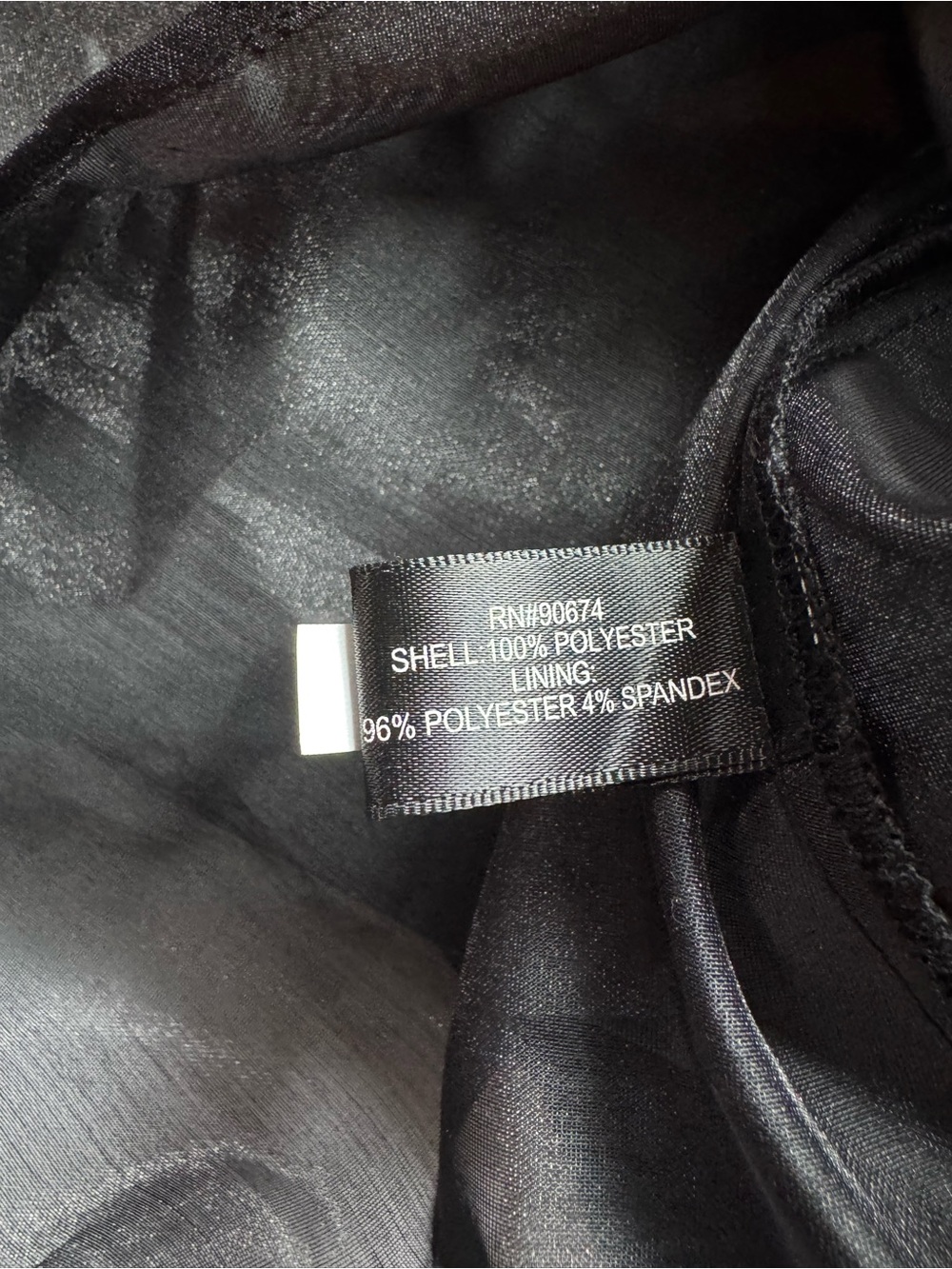 Boston Proper Black Sheer Pearl Embellished Button Down Blouse LG Goth Romantic - Picture 9 of 13